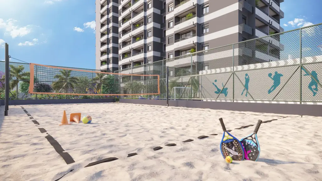 011 Brooklin Residence, quadra de beach tennis