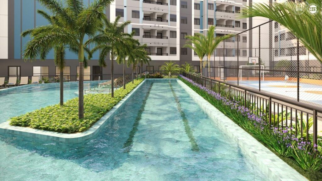 Vinx Jurubatuba Home Resort, piscina com raia e paisagismo tropical