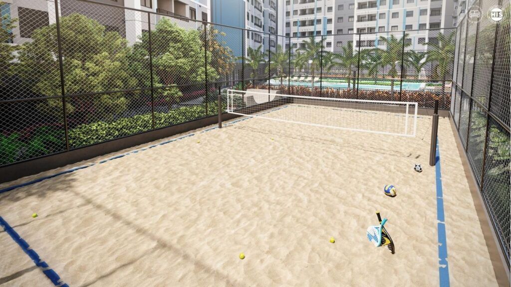 Vinx Jurubatuba Home Resort, quadra de areia para beach tennis e vôlei