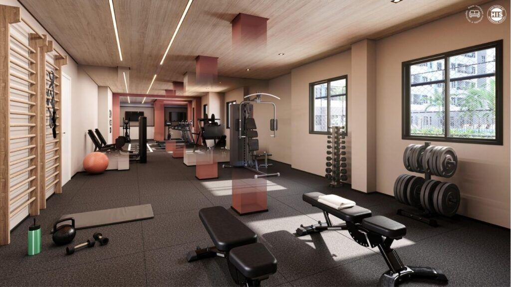 Vinx Jurubatuba Home Resort, academia com pesos livres e aparelhos de musculação