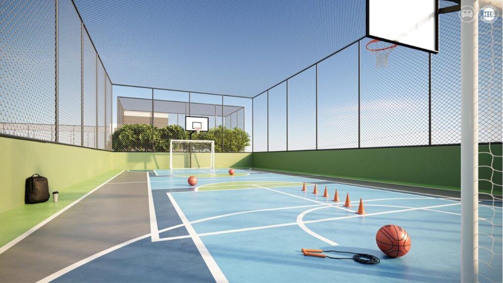 Vinx Jurubatuba Home Resort, quadra poliesportiva com cesta de basquete