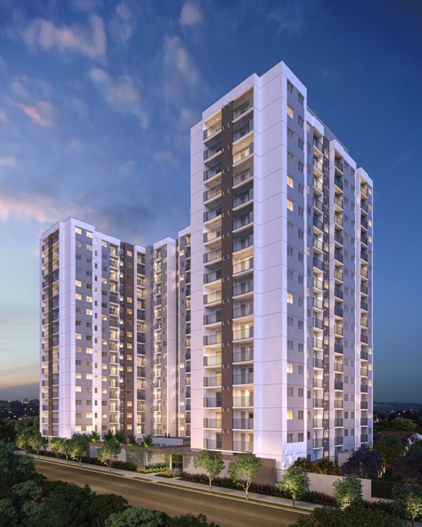Vibra Nações Unidas, perspectiva da torre residencial