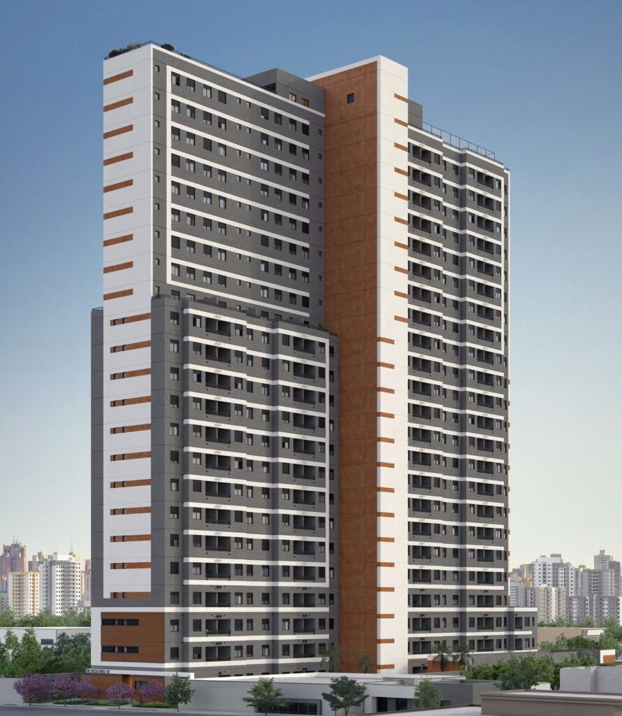 VINX Bresser Mooca, perspectiva da torre residencial