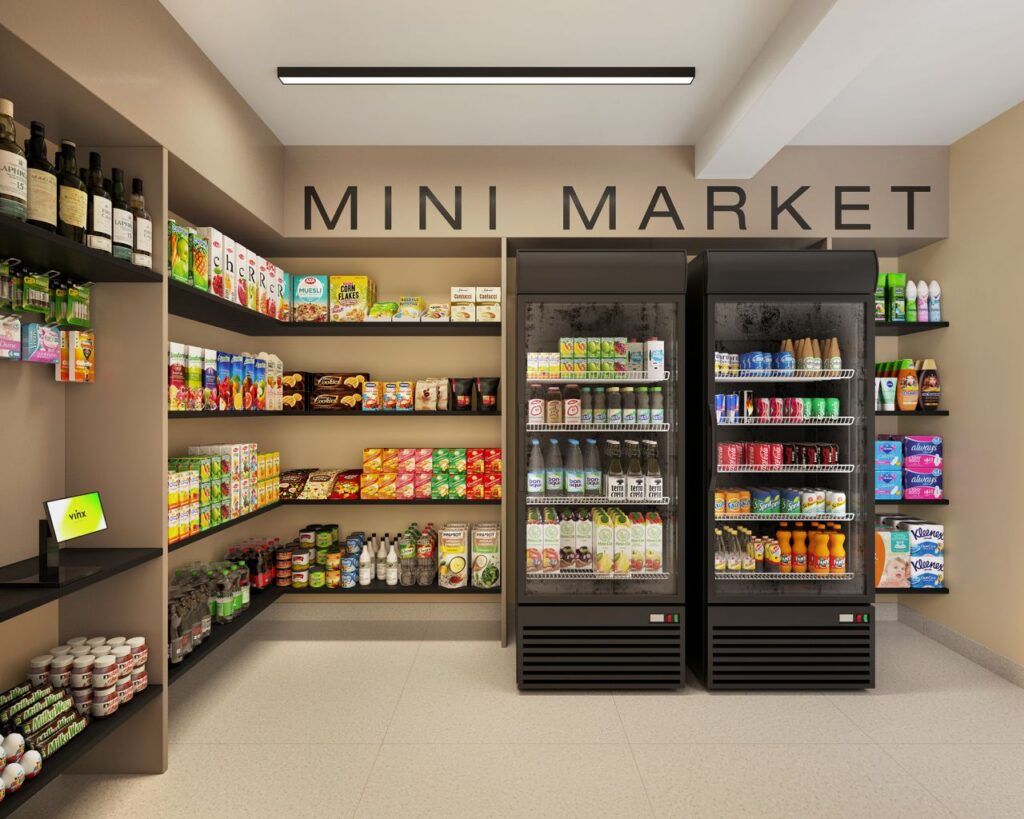 VINX Bresser Mooca, minimercado autônomo com geladeiras e prateleiras