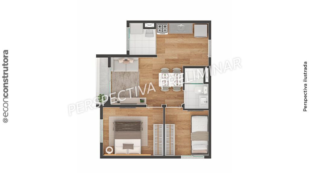 TEE Marajoara, planta do apartamento, foto 4