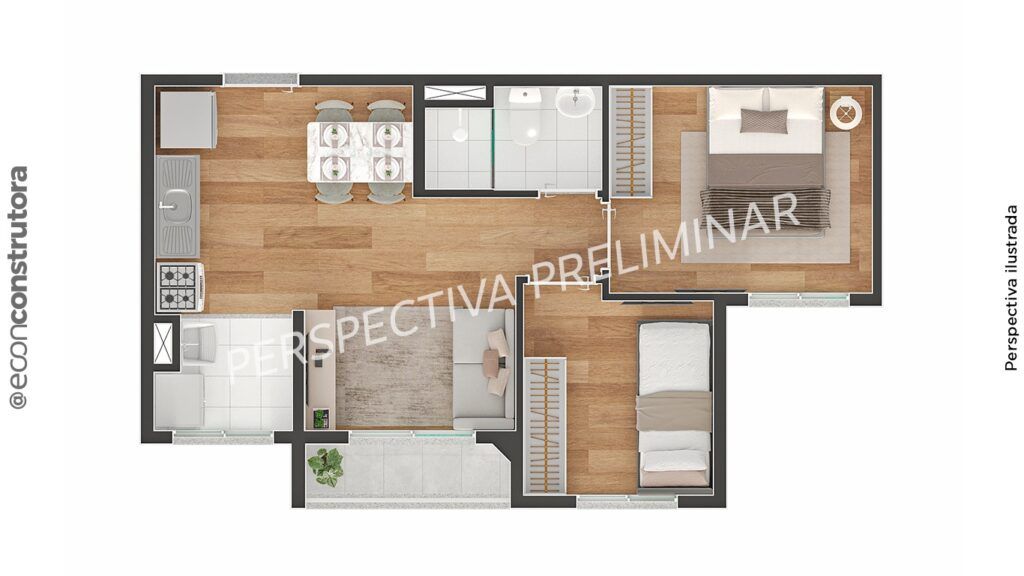 TEE Marajoara, planta do apartamento, foto 5