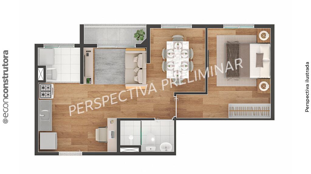 TEE Marajoara, planta do apartamento, foto 2