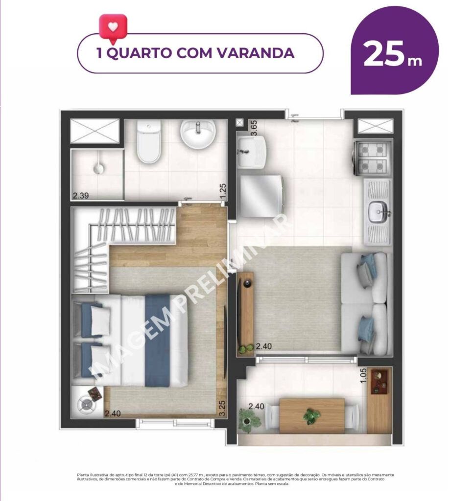 NOVVO Vila Prudente, planta do apartamento, foto 6