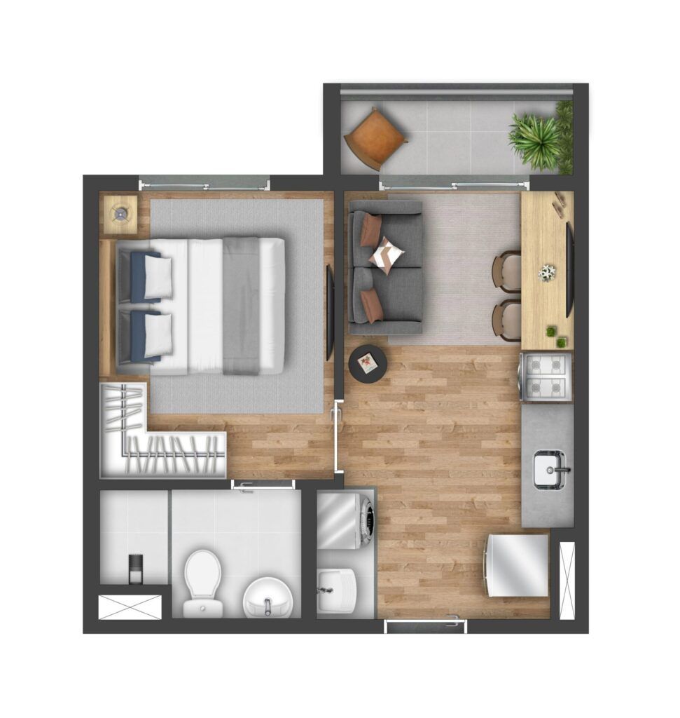 Vibra Nações Unidas, planta do apartamento, foto 1