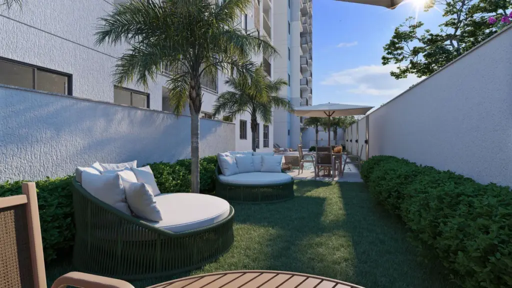 IPANEMA 212, jardim com redário e paisagismo