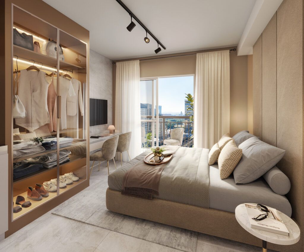 NOVVO Vila Prudente, apartamento decorado com dormitório