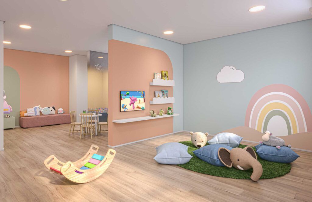 Vibra Estação Campo Limpo, brinquedoteca com área de recreação infantil