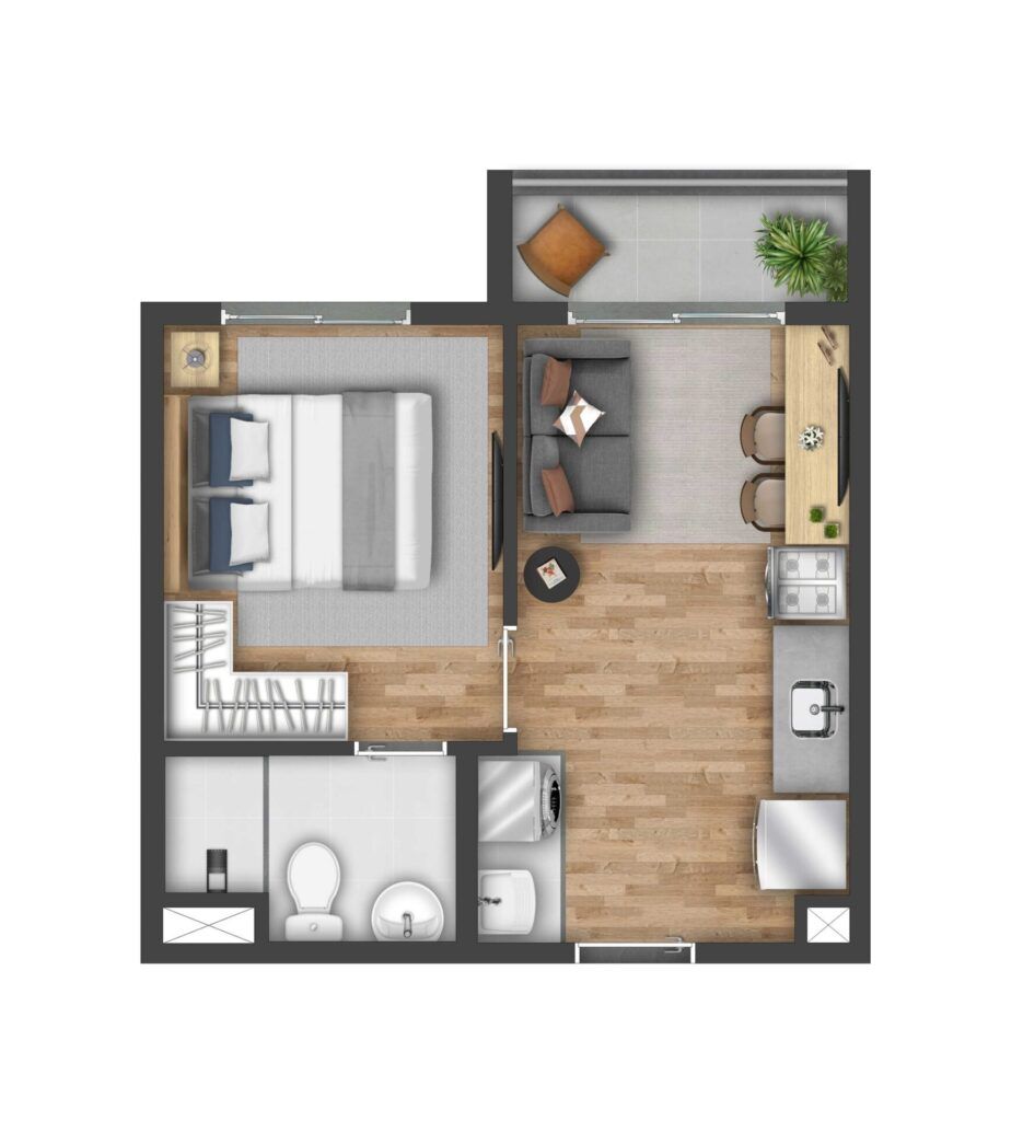 Vibra Estação Campo Limpo, planta do apartamento, foto 5