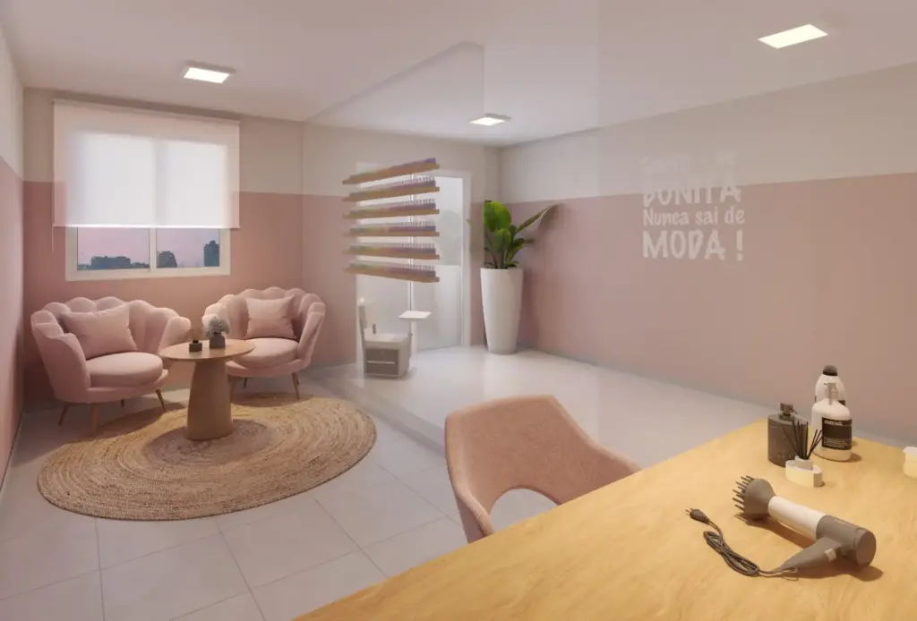 Plano Mais Interlagos Refúgio, lounge de convívio com poltronas e mesa