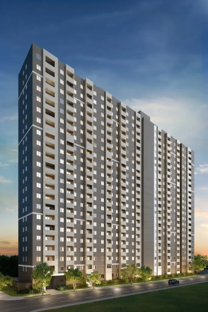 Vivaz Connection Adolfo Pinheiro, perspectiva da torre residencial