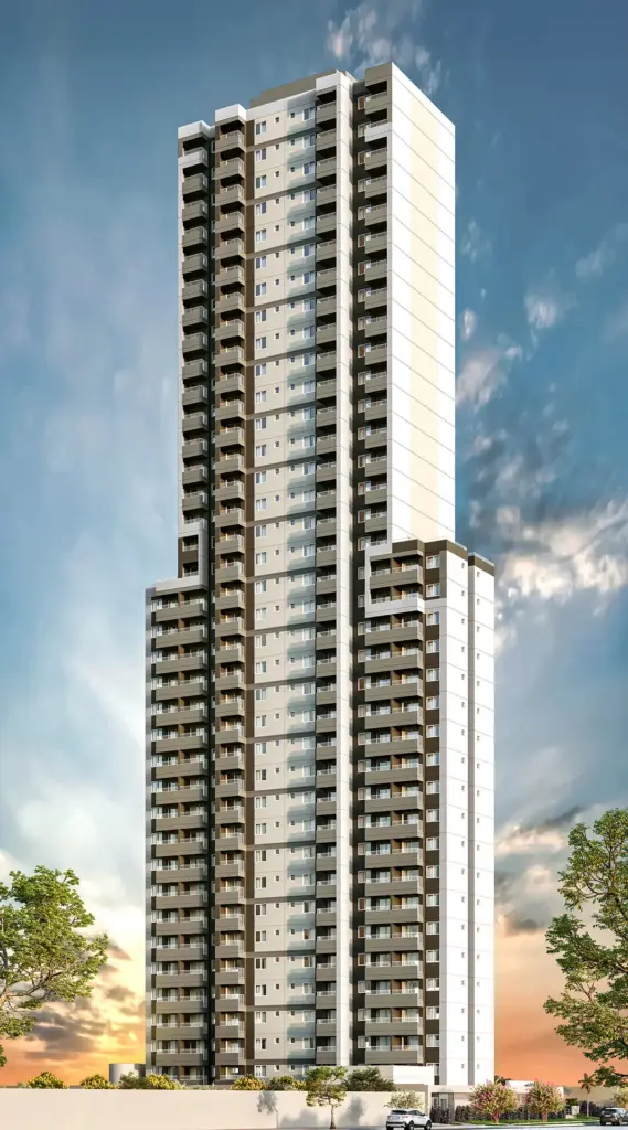 Brooklin Sky Home Tower, perspectiva da torre residencial