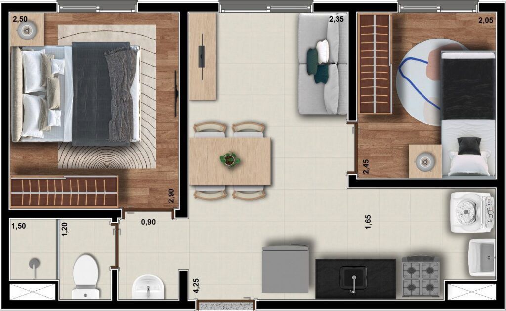 Auge Morumbi, planta do apartamento, foto 3