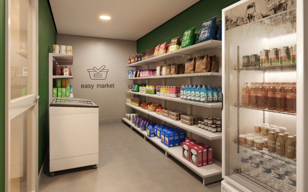 Vibra Rio Bonito, minimercado autônomo com geladeiras e prateleiras