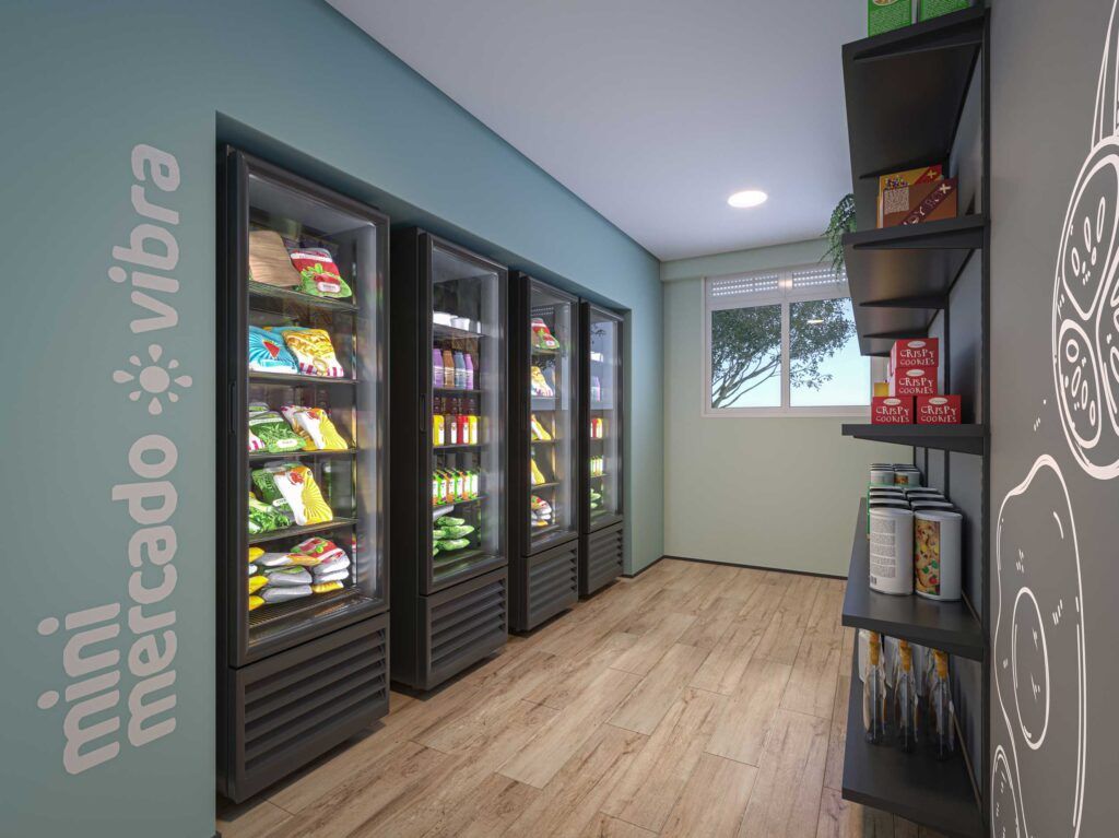 Vibra Rio Bonito, minimercado autônomo com geladeiras e produtos