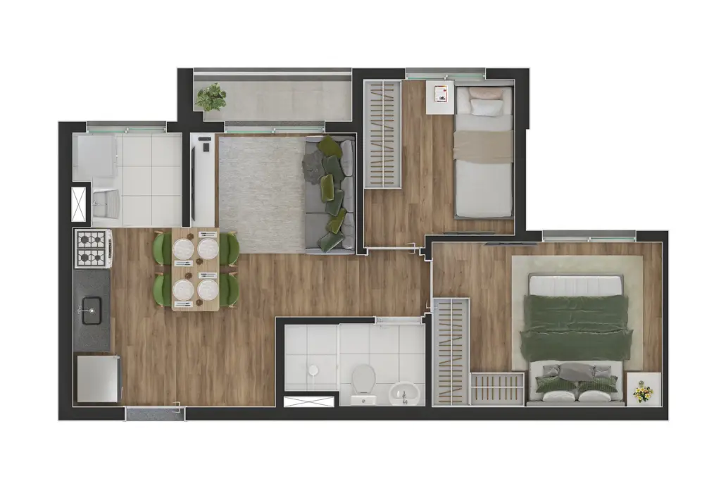 CLASS Vila Prudente, planta do apartamento, foto 4