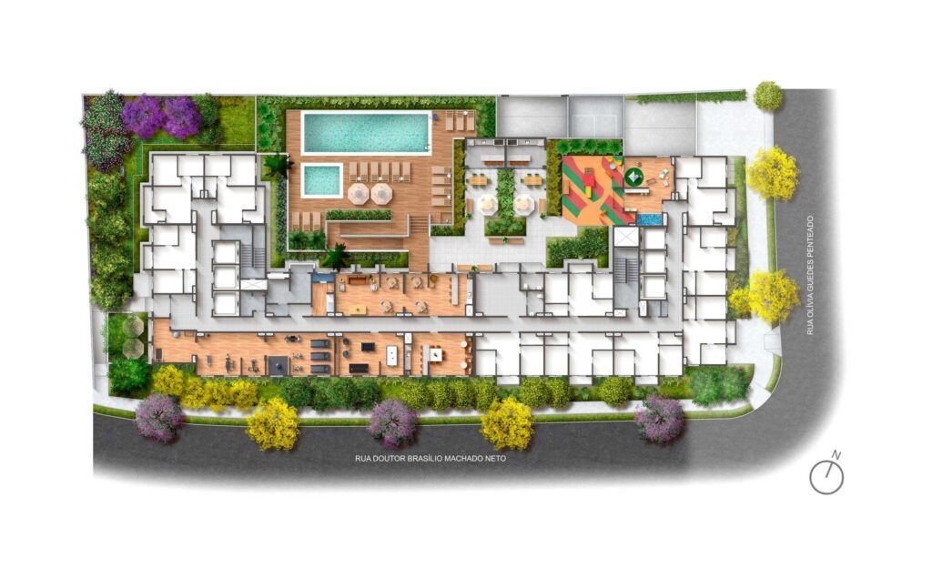 Vibra Parque Vila Prudente, planta de implantação do condomínio