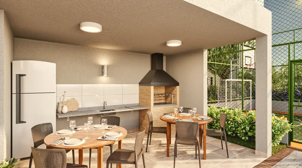 VERDÍ Tiquatira, espaço gourmet com churrasqueira e mesas