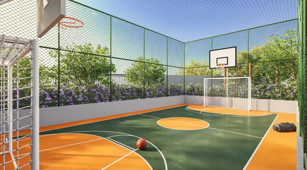 VERDÍ Tiquatira, quadra poliesportiva com cesta de basquete e trave