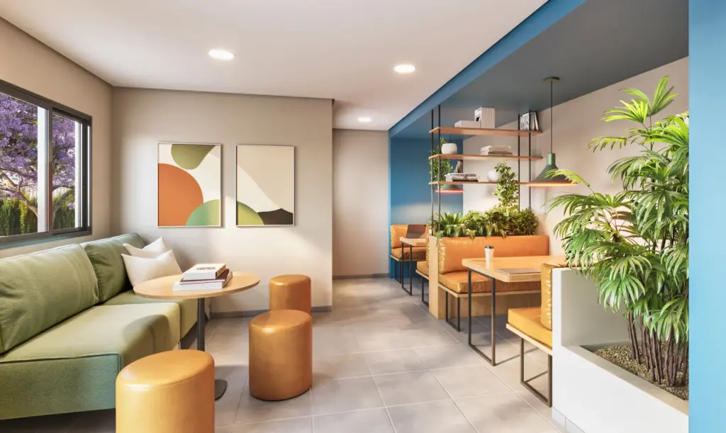 VERDÍ Tiquatira, apartamento decorado com sala integrada à cozinha