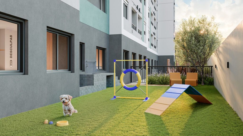 VINX Marajoara, jardim com jogos de gramado e paisagismo