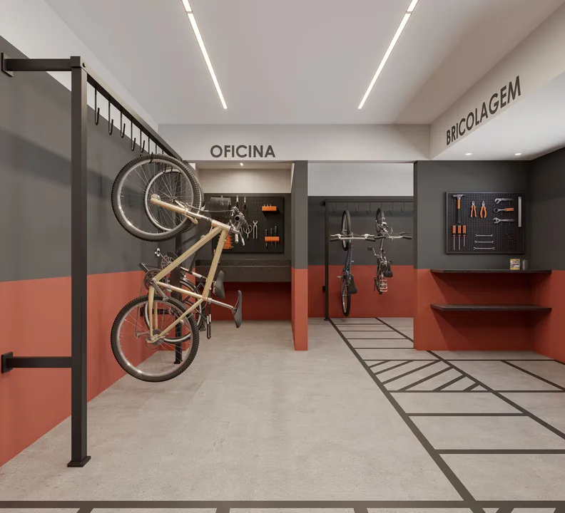 Kazzas Vila Carrão, bicicletário, iApartamentos CONQUISTA, Vila Carrão