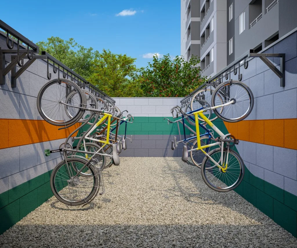 Mundo Apto Alto da Mooca, bicicletário, iApartamentos CONQUISTA, Mooca