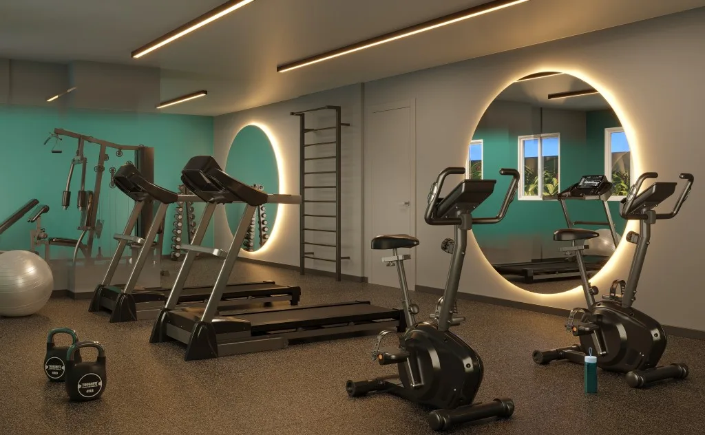 Mundo Apto Estação Brooklin, academia fitness, iApartamentos CONQUISTA, Brooklin