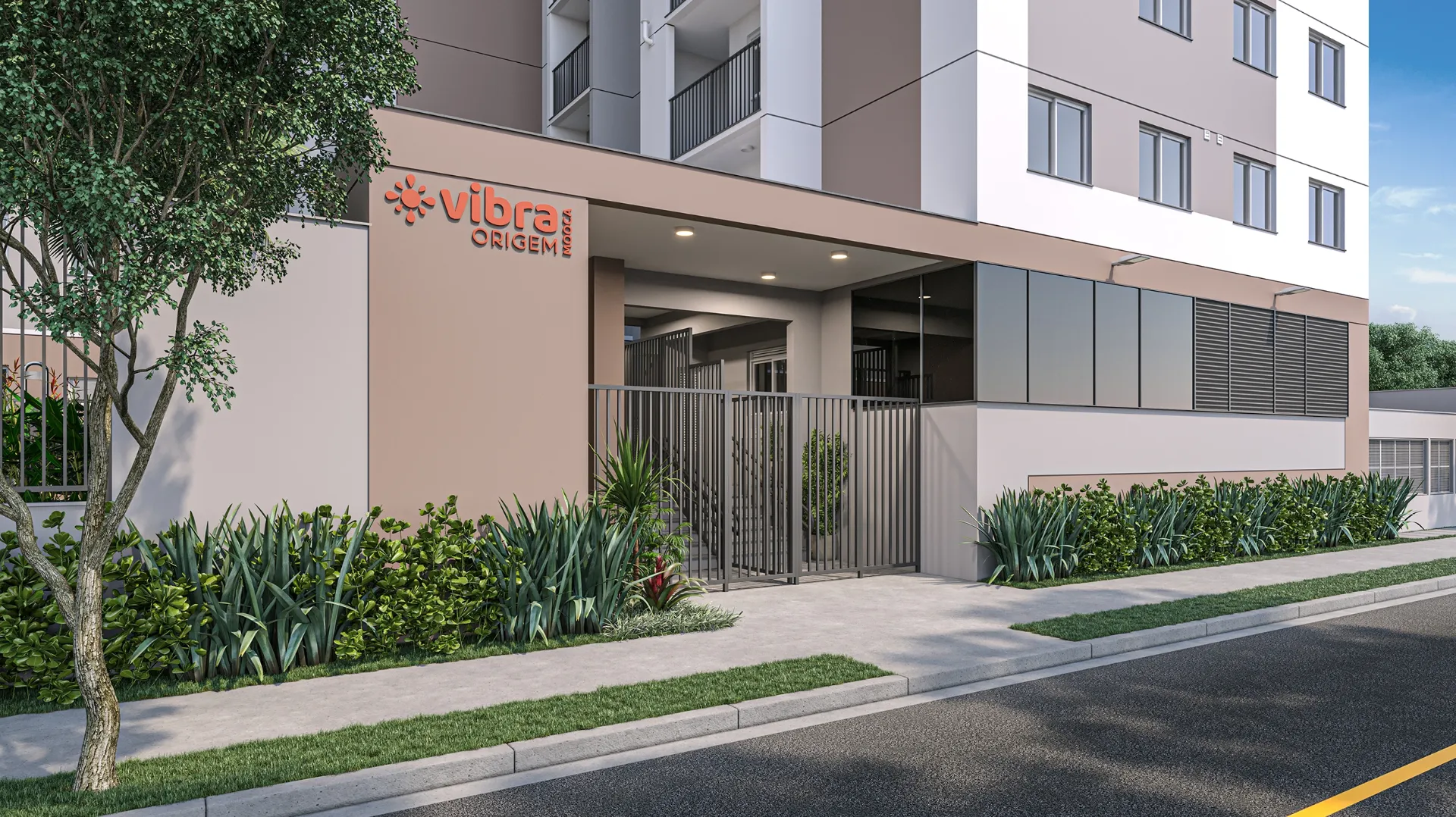 Vibra Origem Mooca, portaria com clausura coberta e espaço para delivery, iApartamentos CONQUISTA, Mooca
